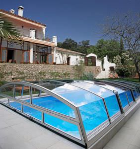 low swimming pool enclosure