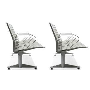 wooden beam chairs / 4-seater / indoor / contemporary