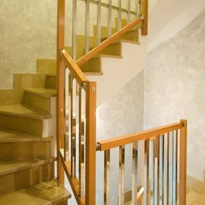 wooden railing