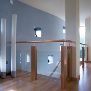 wooden railing
