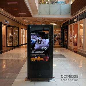 Display totem - ZILVERSLATE - Brand Touch - digital / for public spaces