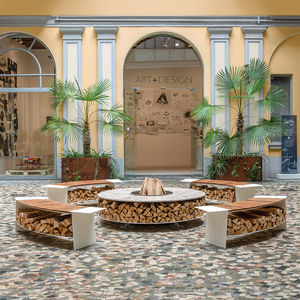 wood-burning fire pit