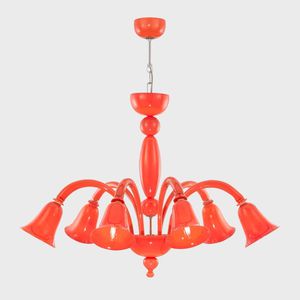 contemporary chandelier / Murano glass / LED / handmade