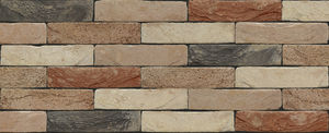 facade cladding brick / pink / handmade