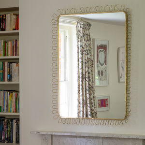 wall-mounted mirror