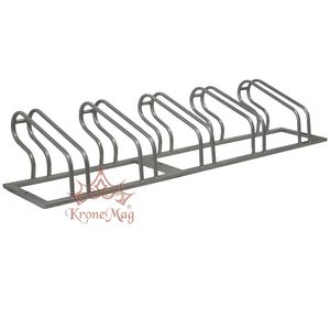 powder-coated steel bike rack / for public spaces