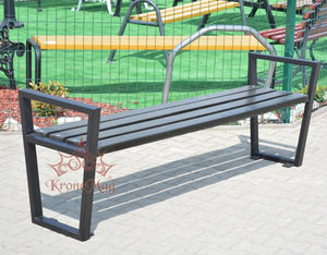 contemporary public bench