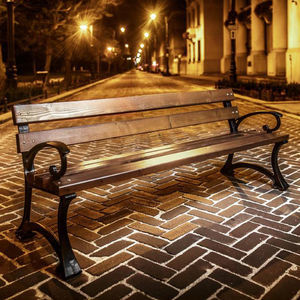 traditional public bench