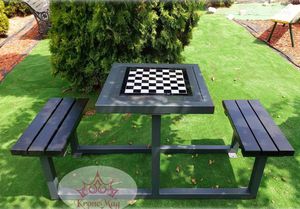 contemporary chess table