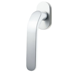 window handle / aluminum / contemporary / silver finish