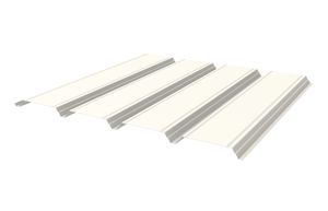ribbed metal sheet / steel / for roofs