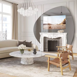 wall-mounted TV mirror