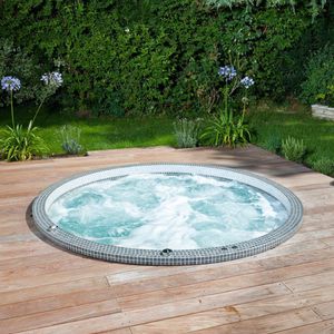 built-in hot tub