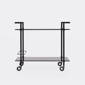 commercial trolley / for office equipment / for wine degustation / metal