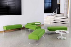 modular upholstered bench / contemporary / fabric / for public buildings
