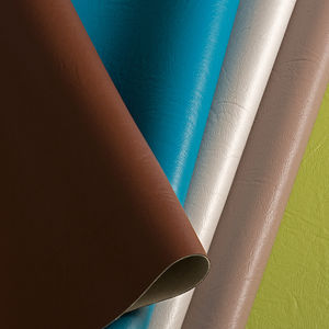 PVC-coated fabric / upholstery / plain / polyester