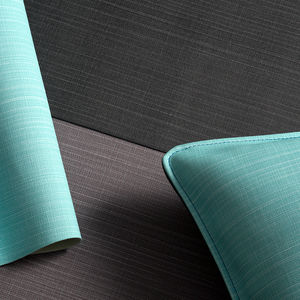 PVC-coated fabric / upholstery / plain / polyester