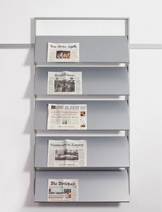 wall-mounted brochures rack