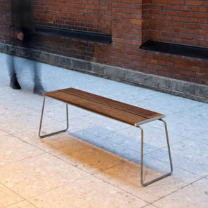 contemporary public bench