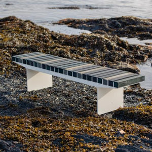 contemporary public bench