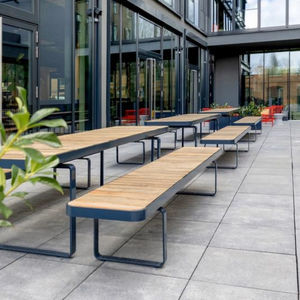 contemporary public bench