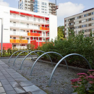 floor-mounted bike rack