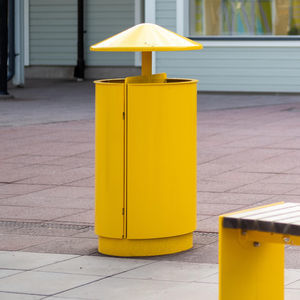 galvanised steel trash can 1
