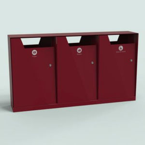 galvanised steel trash can 1