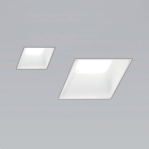 recessed ceiling spotlight / indoor / LED / square