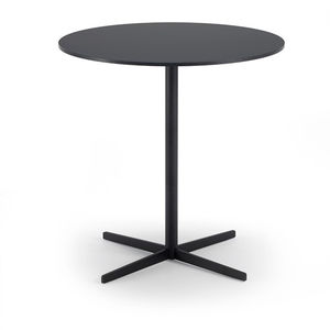 Contemporary bistro table - NOBIS - OFFECCT - laminate / brass / copper