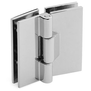 glass door hinge / brass / two-leaf