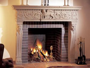 traditional fireplace mantel