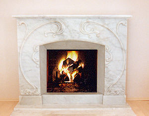 traditional fireplace mantel