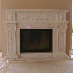 traditional fireplace mantel