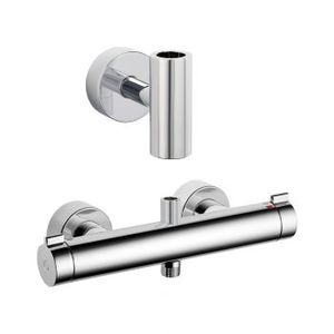 double-handle shower mixer tap