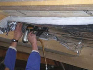 thermal-acoustic insulation / glass wool / interior / panel