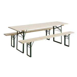 contemporary table and bench set