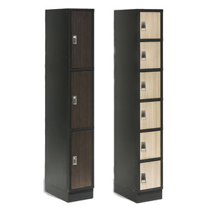 metal left-luggage locker