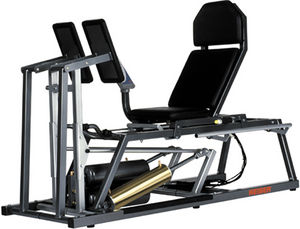 leg curl weight training machine
