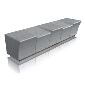 contemporary public bench