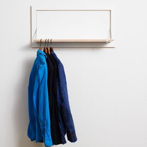 wall-mounted coat hanger rack