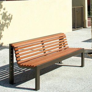 contemporary public bench