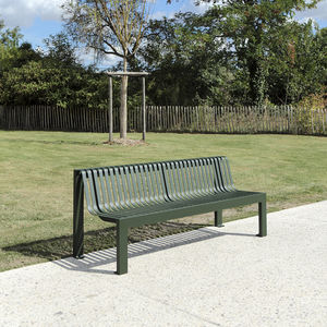 contemporary public bench