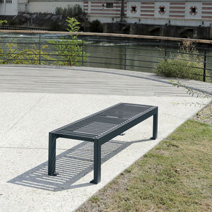 contemporary public bench