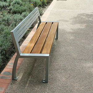 contemporary public bench