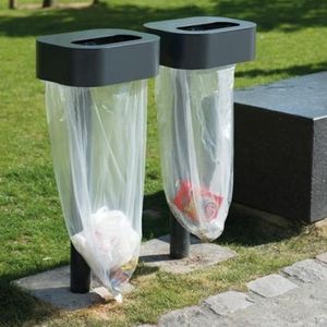 public trash bag holder 1