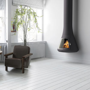 wood-burning fireplace