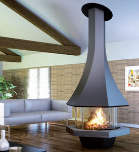 Hanging fireplace - ZELIA 908 - JC BORDELET - wood-burning ...