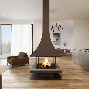 wood-burning fireplace 1
