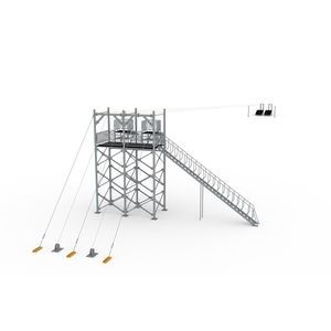 cable slide for playground